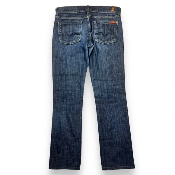 7 For All Mankind Women's Straight Leg Jeans Dark Wash Size 28 - Picture 5 of 6